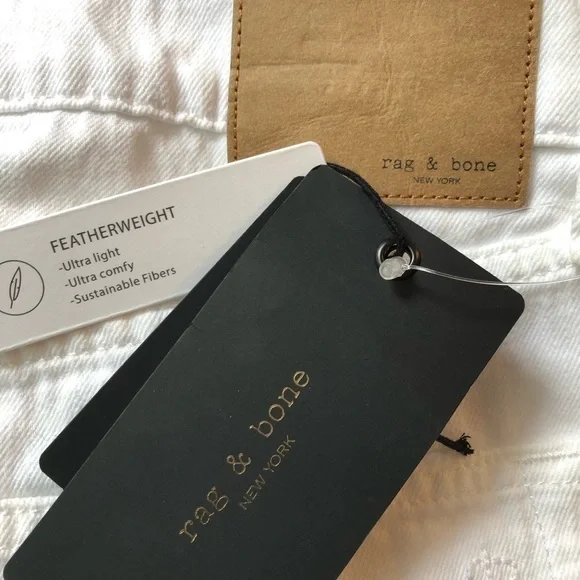 Rag & Bone Shorts Optic White Vintage Cut Off Size 31 NWT - Picture 5 of 12